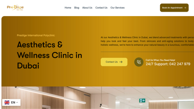 Prestige brand website - luxury product showcase and digital presence